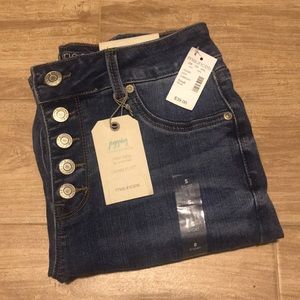 Maurices High Rise Button Down Jeans